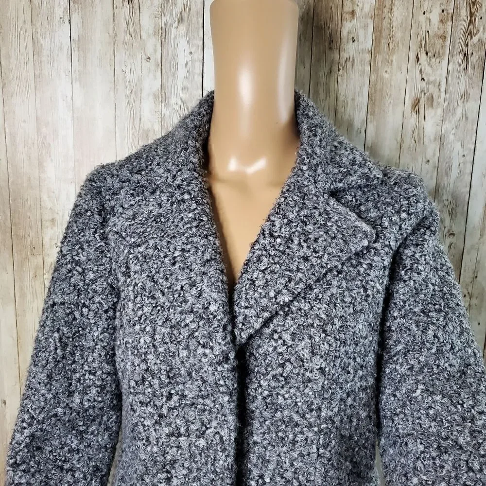 Women's winter Short coat Gray Size S - Picture 5 of 7